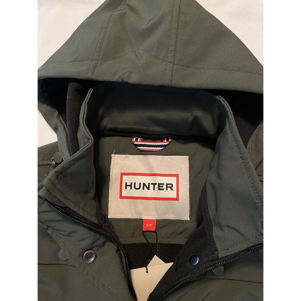 NWT - Hunter Hooded Water Resistant (Kate) Rain Coat Olive Green Sz S ($199.00) - Picture 5 of 16